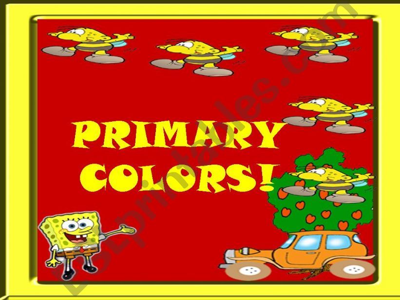 PRIMARY COLORS powerpoint