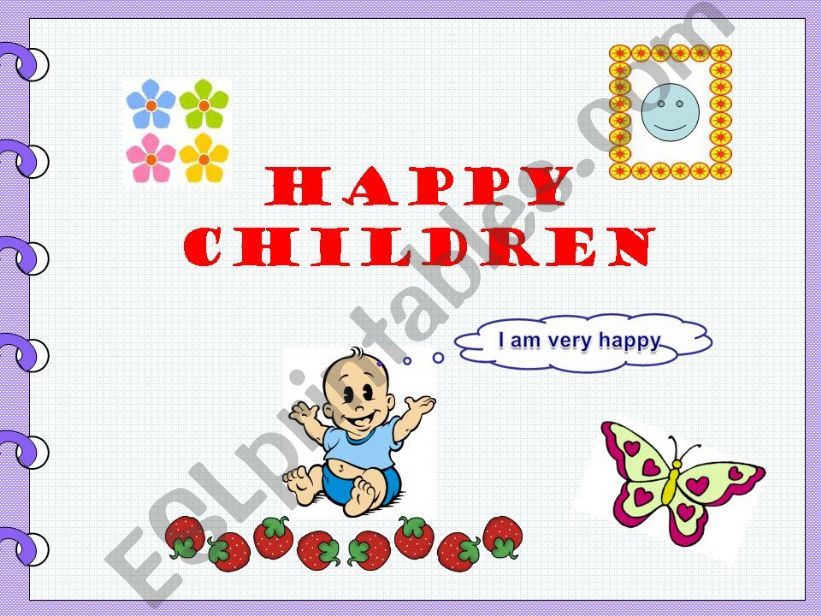 HAPPY CHILDREN powerpoint