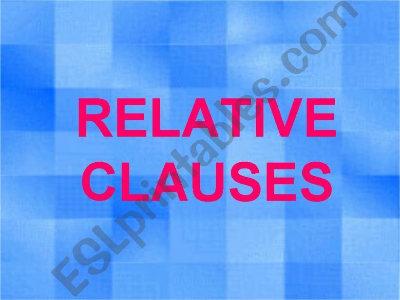 relative clause exercises for 10th grade