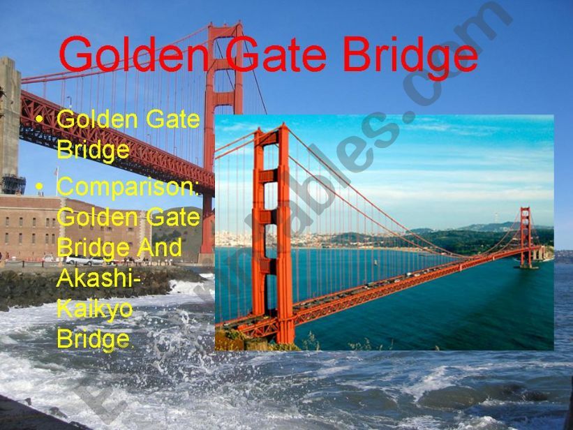 Golden Gate Bridge powerpoint