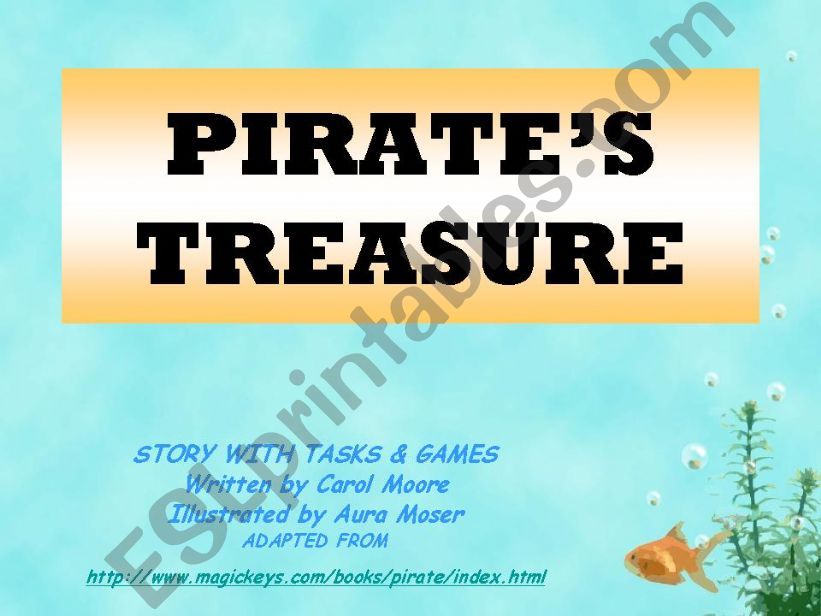 PIRATES TREASURE - fun summer story with pre, during and post-reading fun