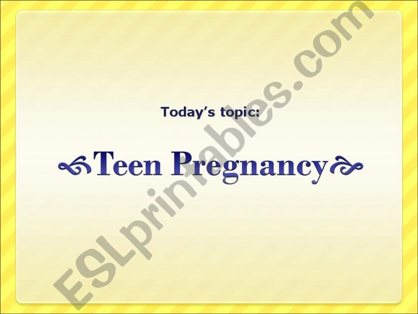 Teen Pregnancy powerpoint