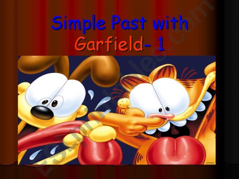 PAST  SIMPLE  WITH  GARFIELD   1