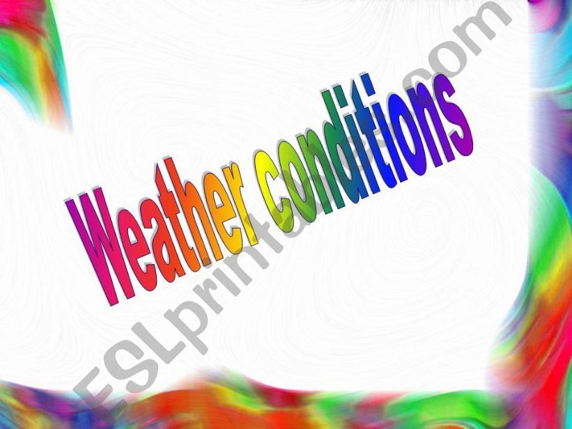 weather conditions powerpoint