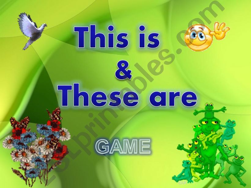 THIS IS and THESE ARE Game powerpoint