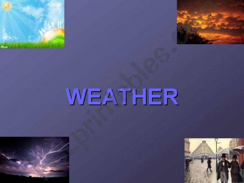 weather vocabulary powerpoint
