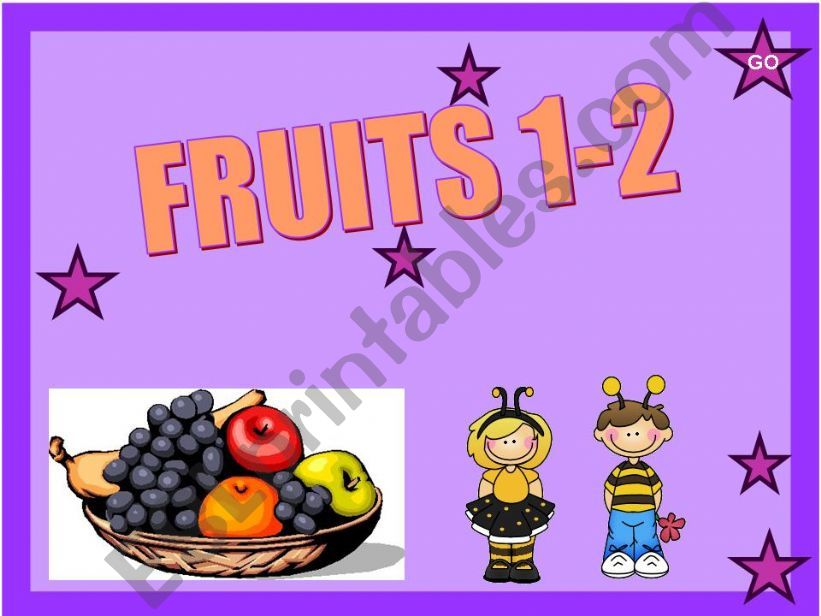 FRUITS 1-2 (10 SLIDES) powerpoint