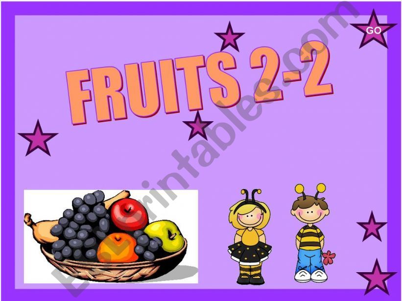 FRUITS 2-2 (10 SLIDES) powerpoint