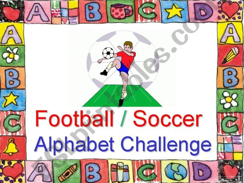 Football / Soccer Alphabet Challenge