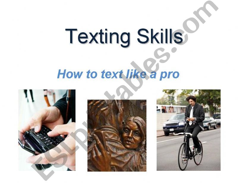 Texting Skills powerpoint