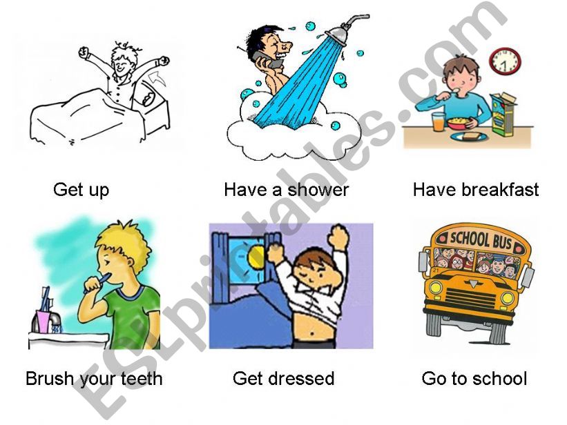 daily routine powerpoint