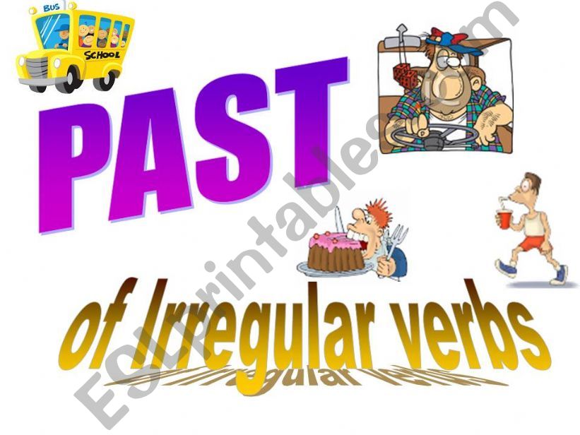 14 basic irregular verbs powerpoint
