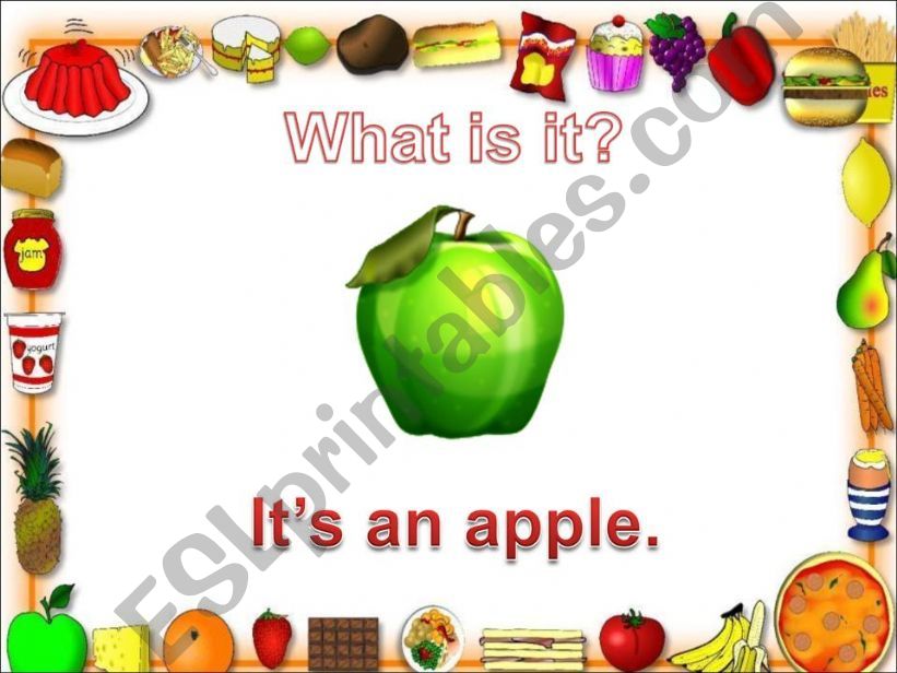 FRUIT & VEGETABLES powerpoint