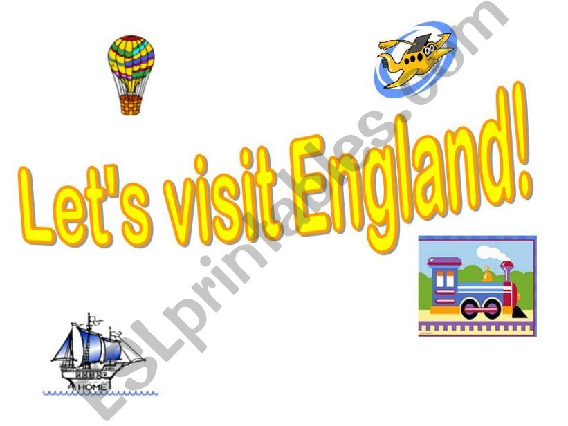 Lets visit England! powerpoint