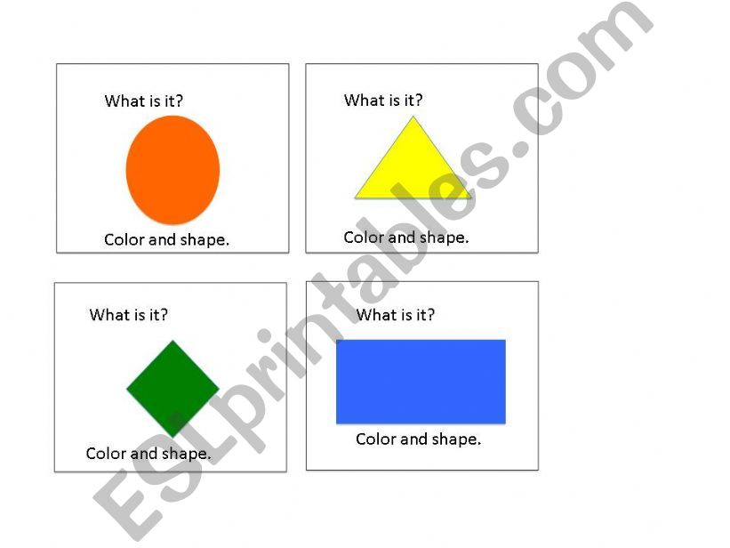 Tic-tac-toe game of shapes and colors