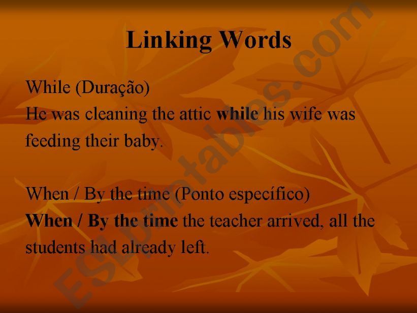 Linking Words powerpoint