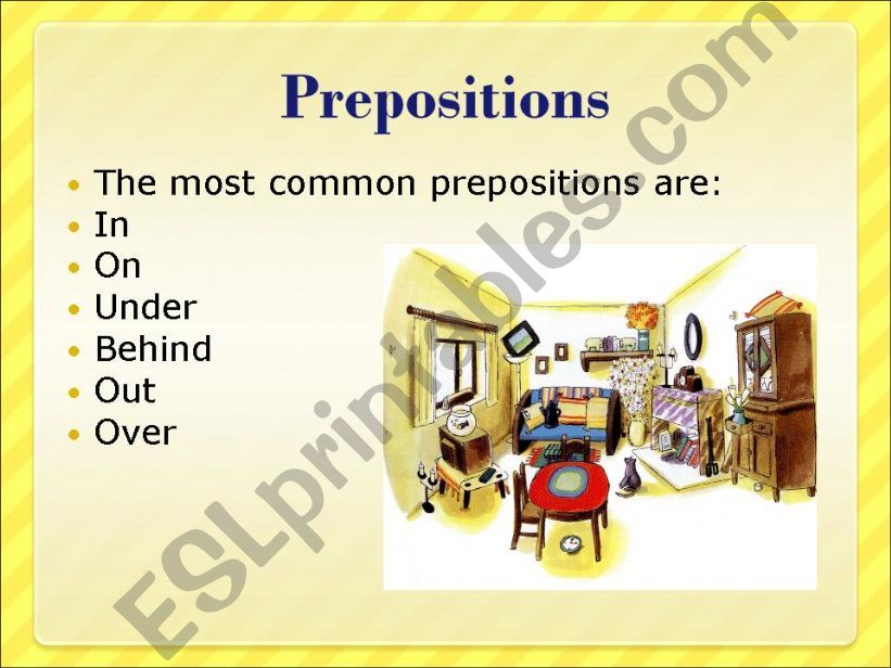 Common Prepositions powerpoint