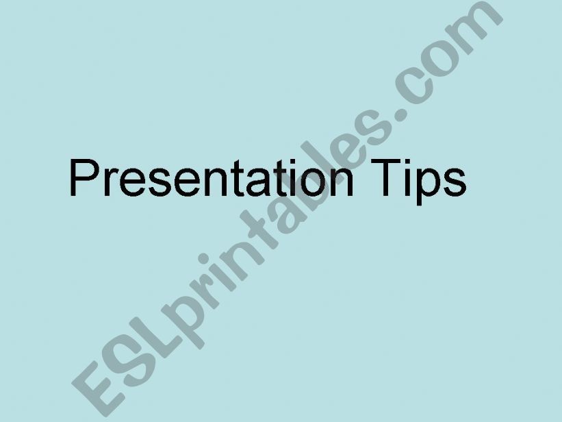 How to give a presentation powerpoint