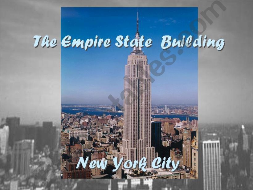 The Empire State Builging powerpoint