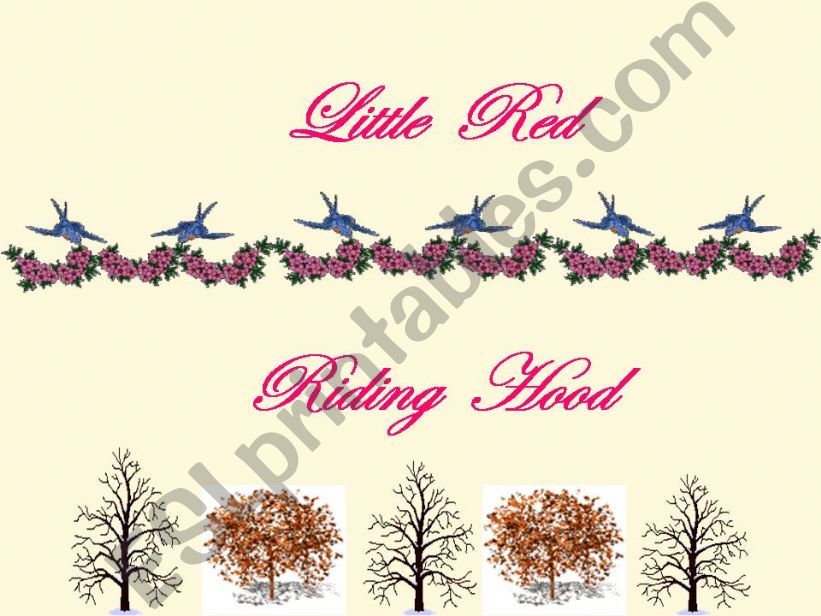 Little Red Riding Hood powerpoint