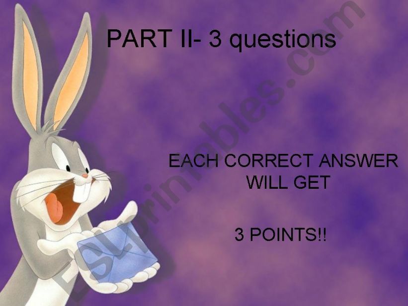 SIMPLE PAST QUIZ,PART II powerpoint