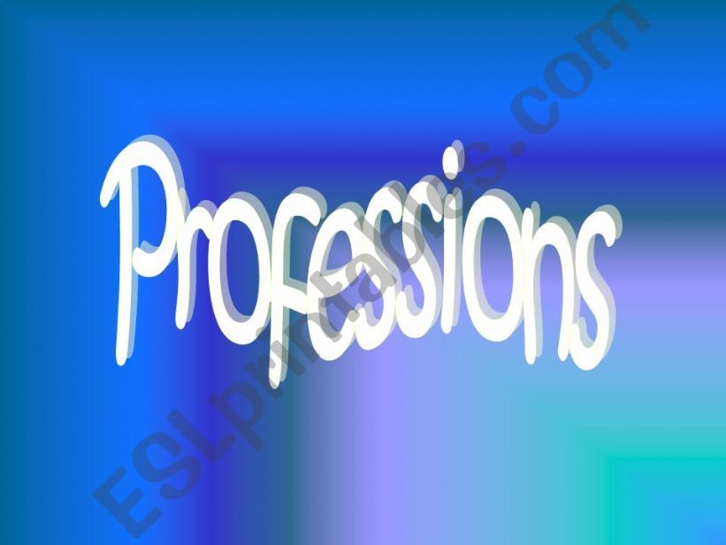 Professions powerpoint