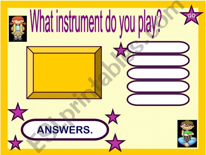 WHAT INSTRUMENT DO YOU PLAY? powerpoint