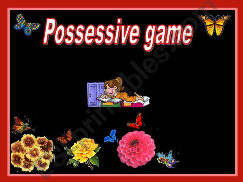 Possessive game  powerpoint