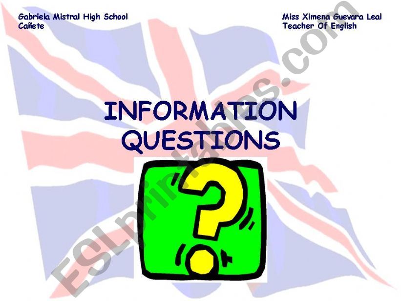 Information Questions powerpoint