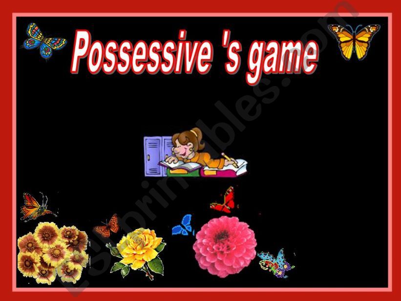 Possessive s game  powerpoint