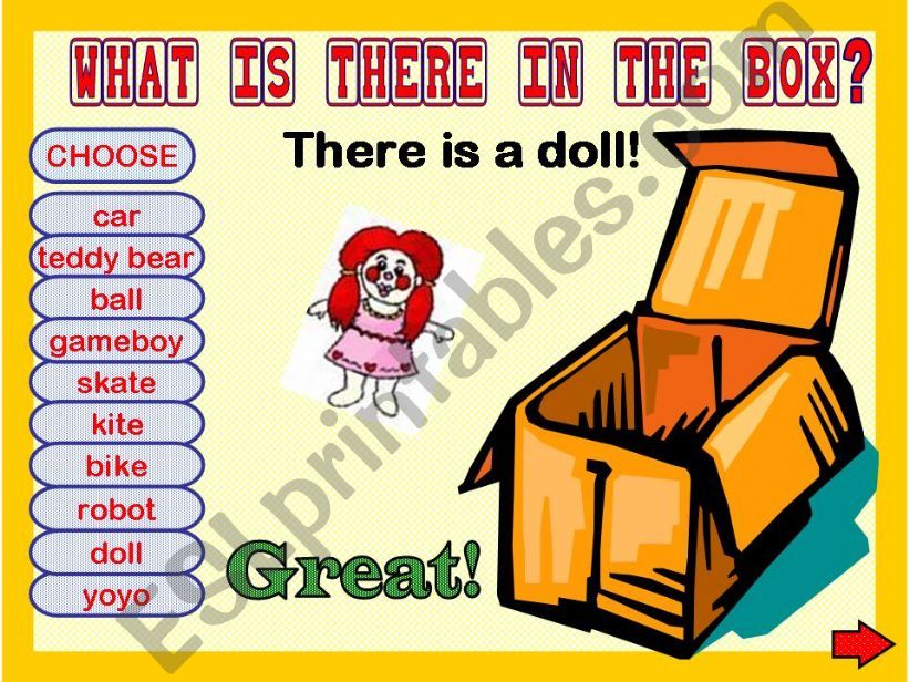 WHAT IS THERE IN THE BOX? GAME
