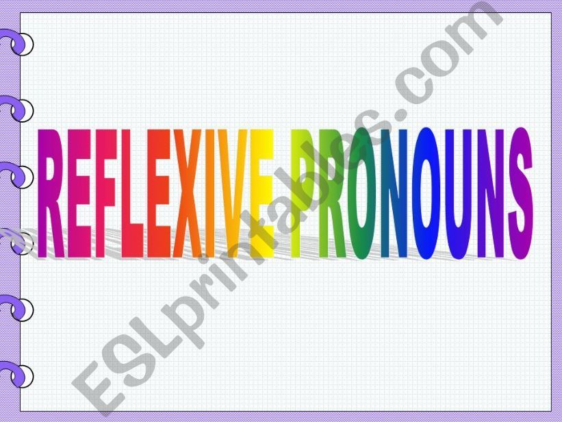 Reflexive pronouns (grammar guide + exercises)