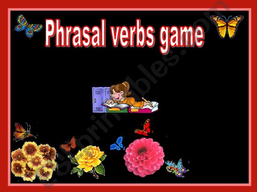 Phrasal verbs game powerpoint