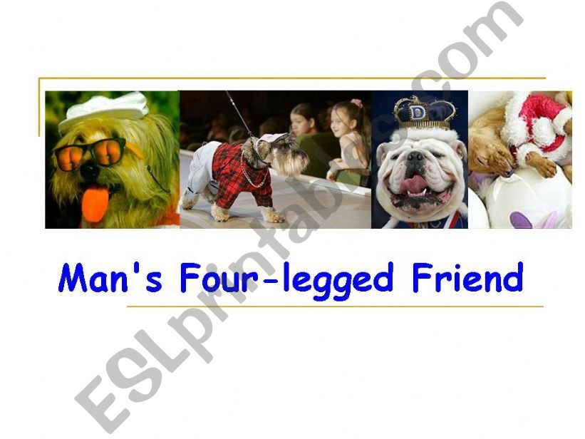 mans four-legged friend powerpoint