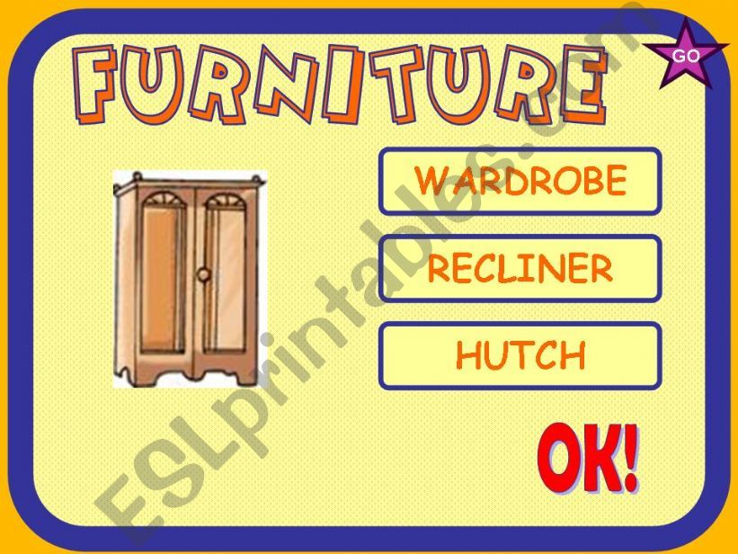 FURNITURE powerpoint