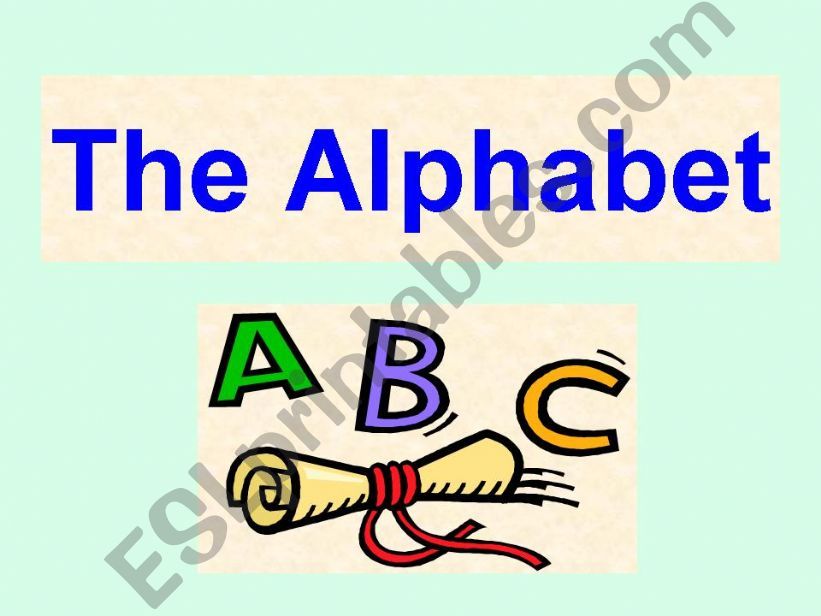 The Alphabet powerpoint