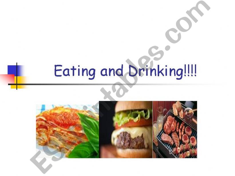 eating and drinking powerpoint