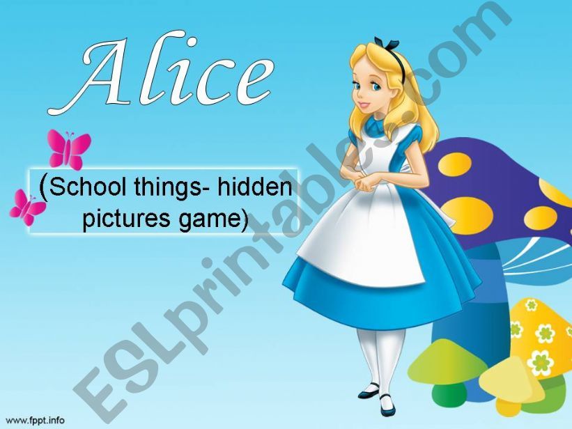 Play with Alice powerpoint