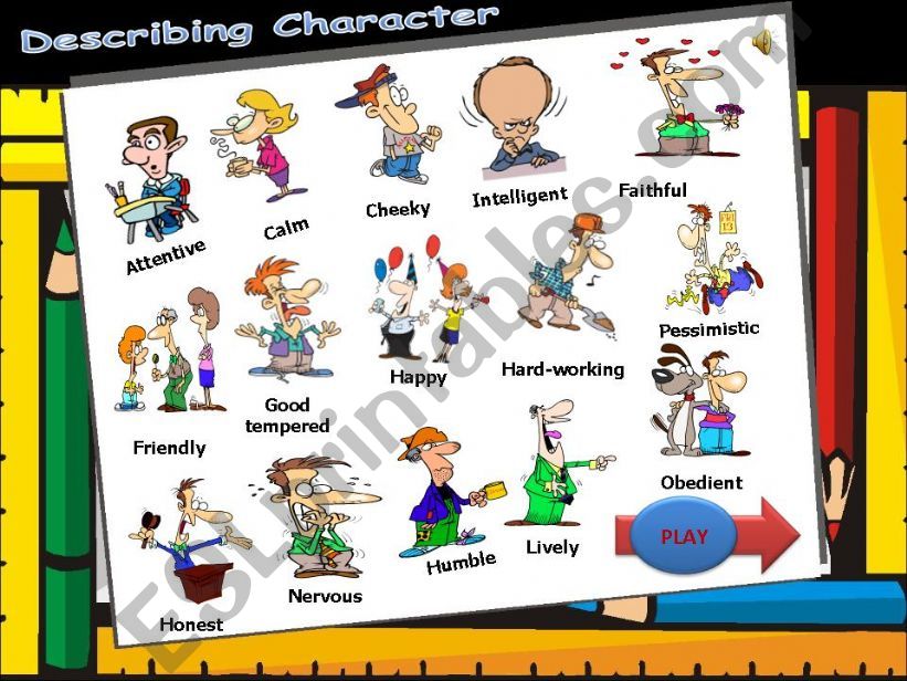 Describing Character  powerpoint