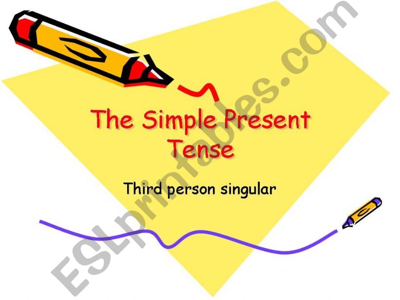 The simple present tense powerpoint