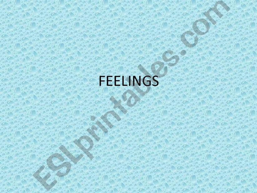 feelings powerpoint