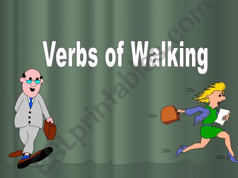 Verbs of Walking powerpoint