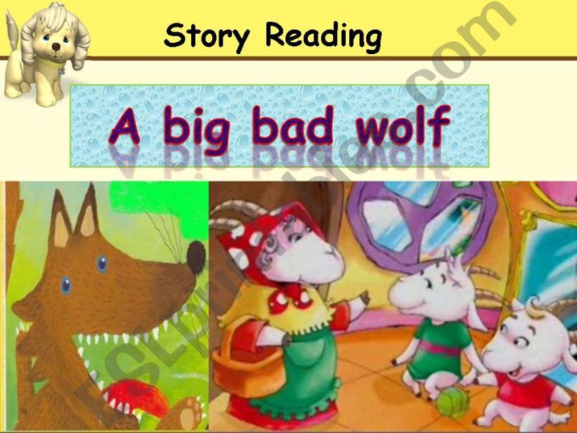 story reading-a big bad wolf powerpoint