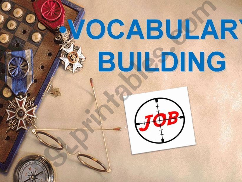 Vocabulary: Jobs powerpoint