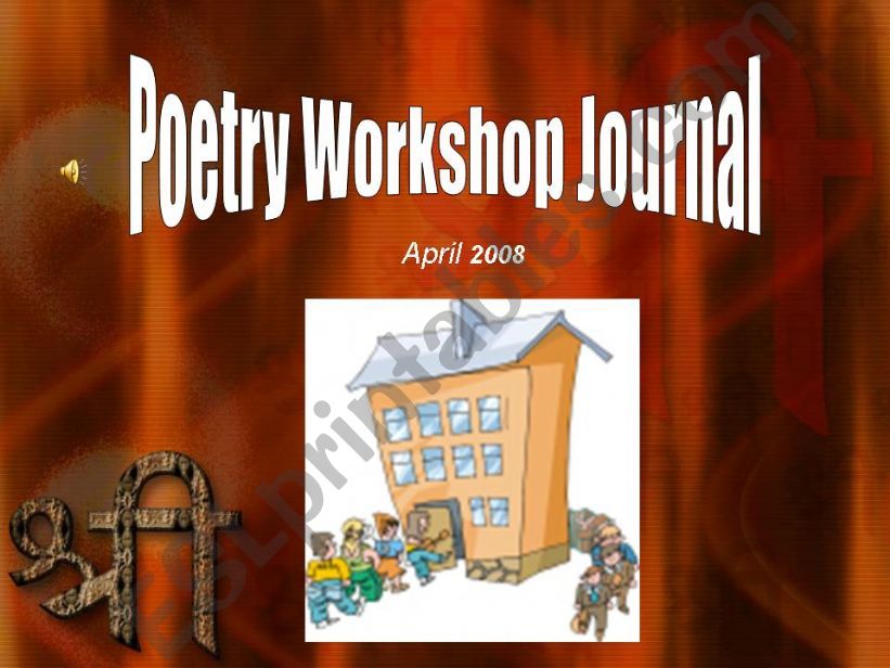 poetry workshop journal powerpoint