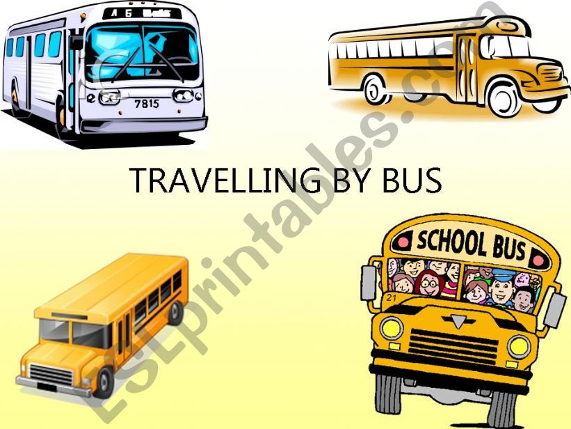 TRAVELLING BY BUS powerpoint