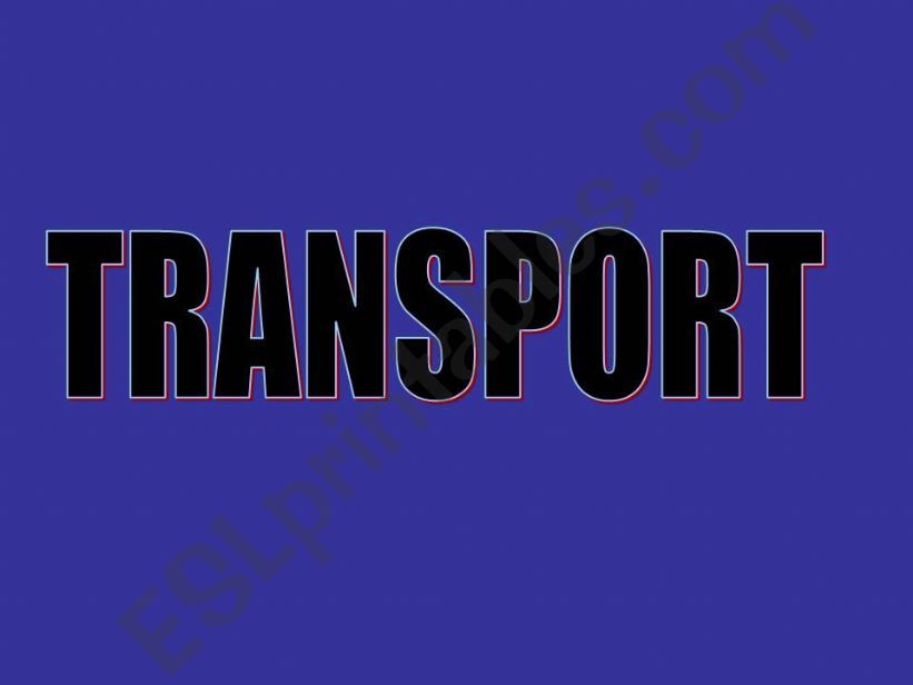 means of transport powerpoint