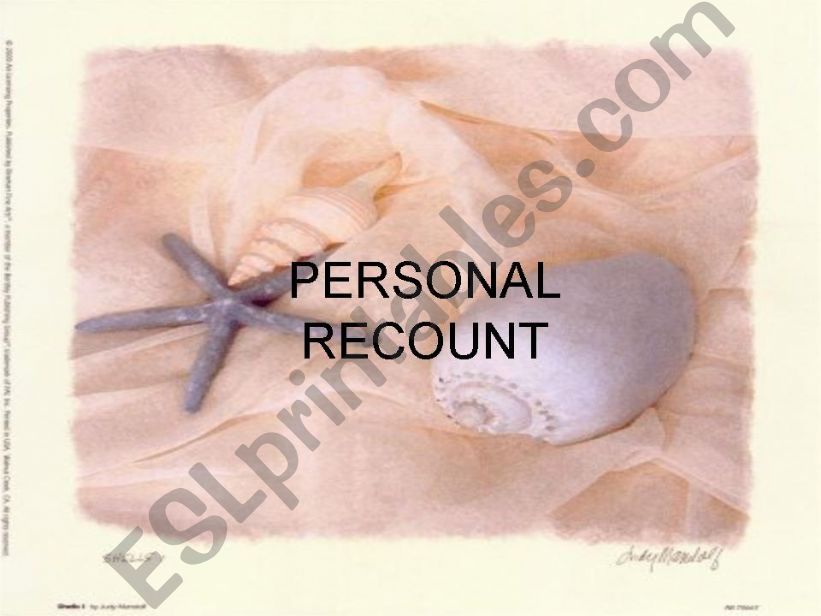 Personal recount powerpoint