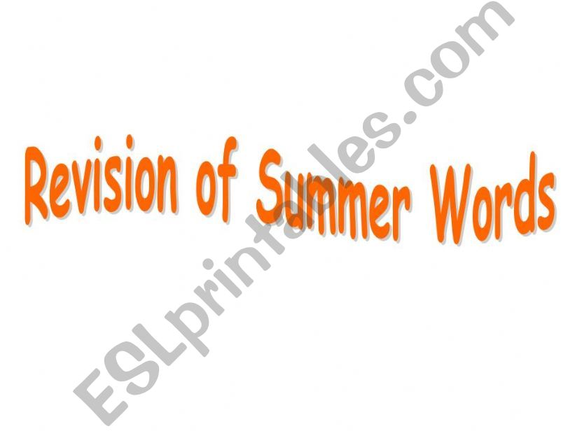 Summer powerpoint