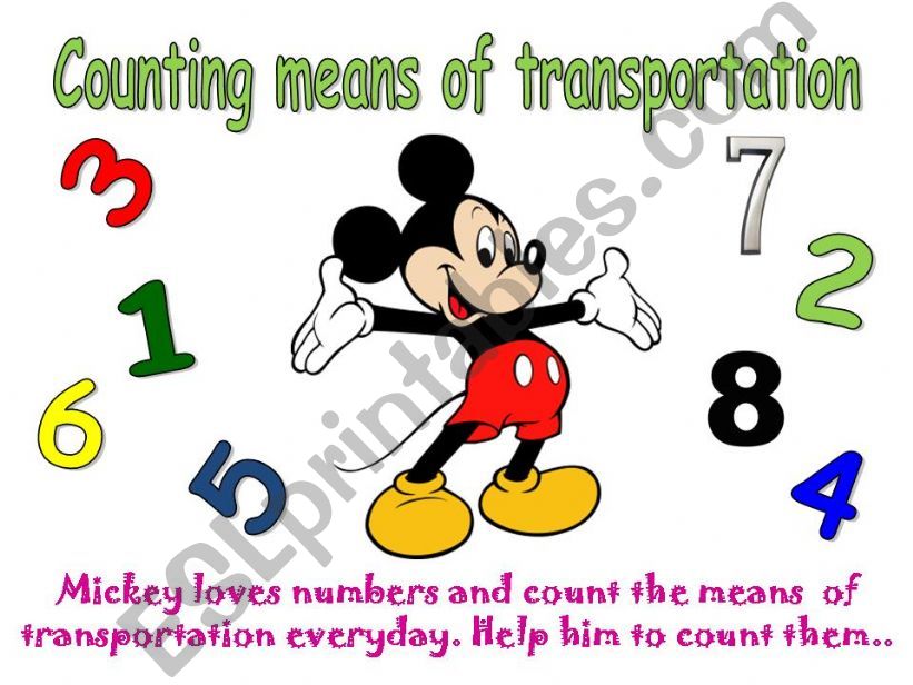 Counting Means of transportation
